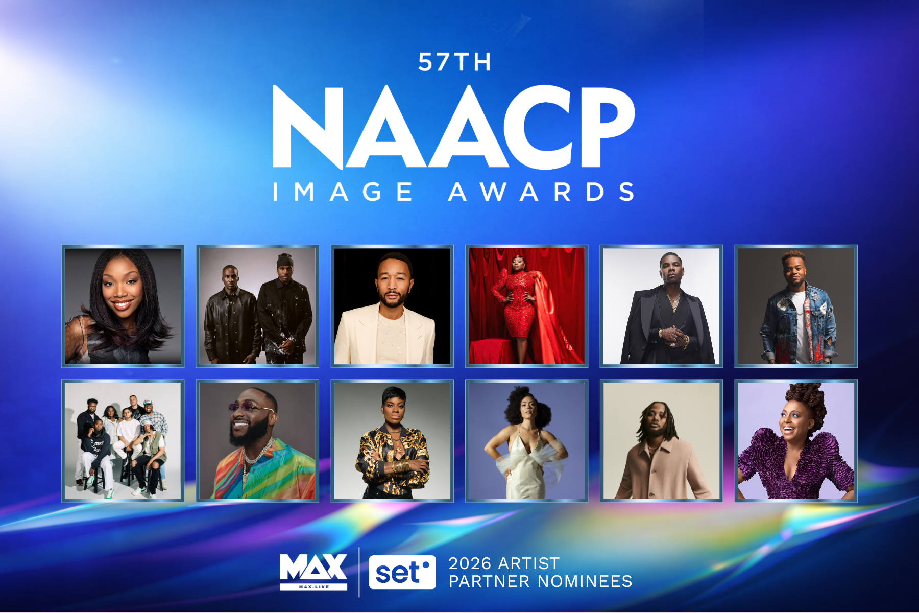 57th NAACP Image Awards | MAX & SET Artist Partner Nominees