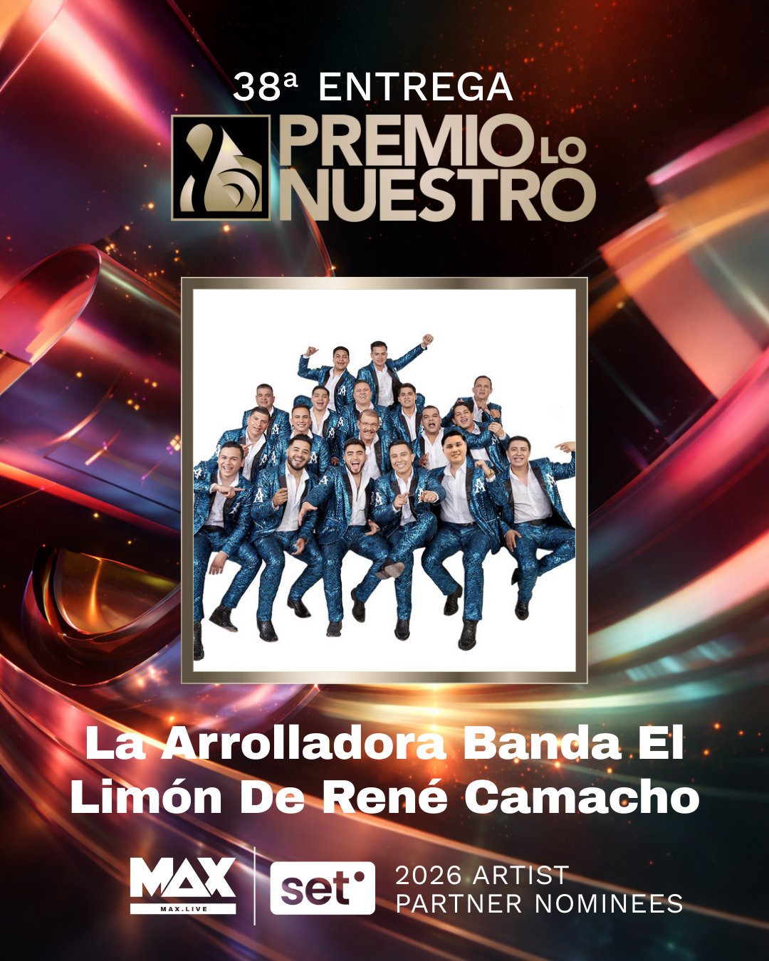 38a-Entrega-Premio-Lo-Nuestro-2026_La Arrolladora-Banda-El-Limón-De-René-Camacho